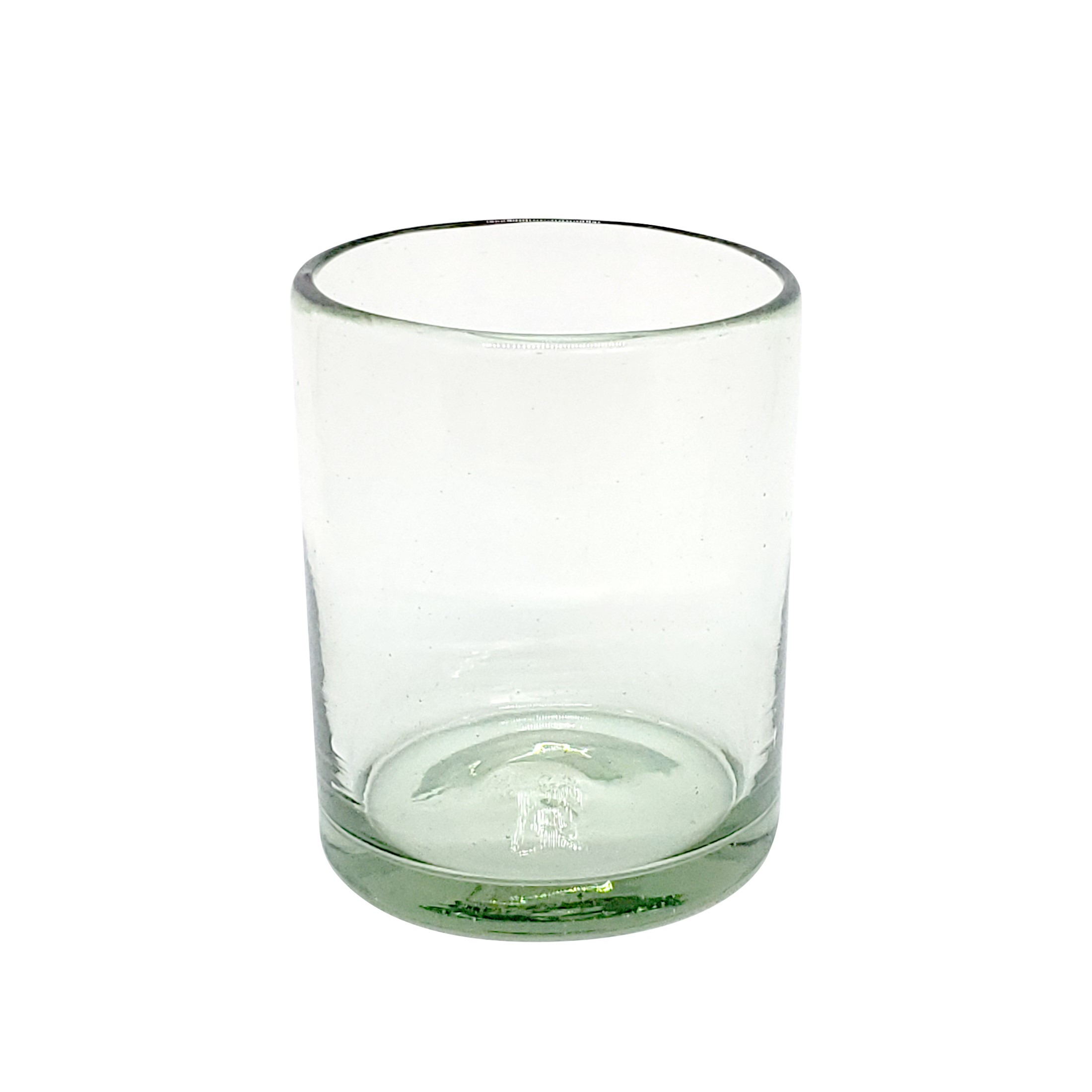 Color Transparente / Juego de 6 vasos chicos transparentes / Para una apariencia más tradicional, éstos vasos de vidrio soplado son creados de manera 100% artesanal.